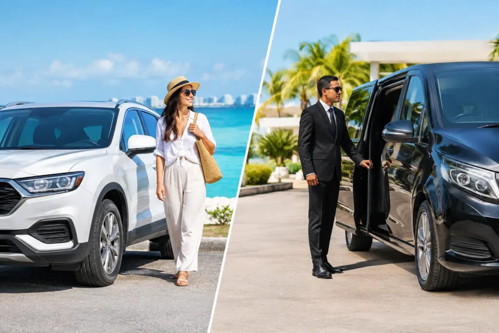 Rental Cars Versus Private Drivers in Cancun